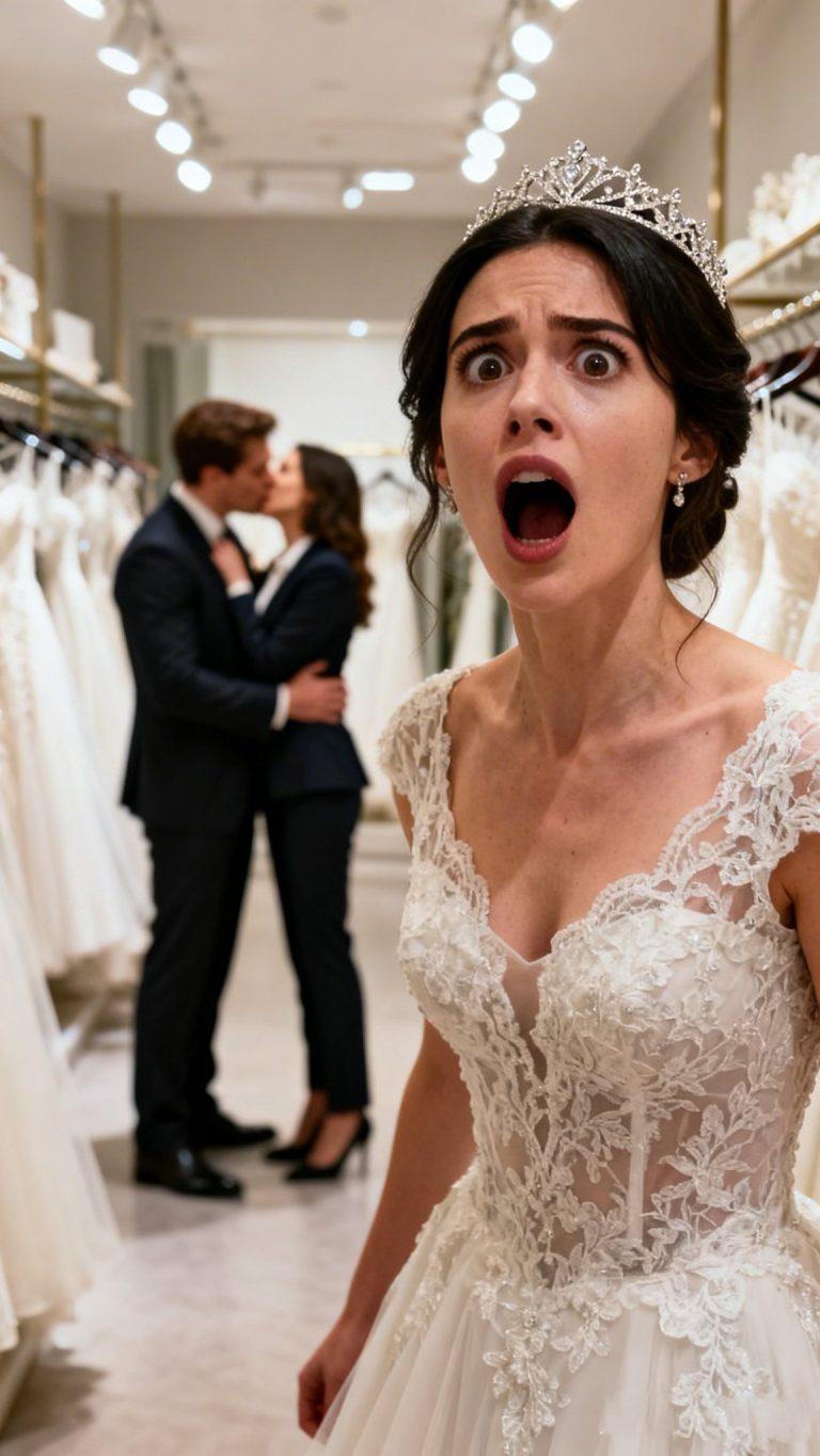 Estaba eligiendo mi vestido de novia cuando vi a mi prometido acompañado de otra mujer… y ella también estaba probándose un vestido de novia.