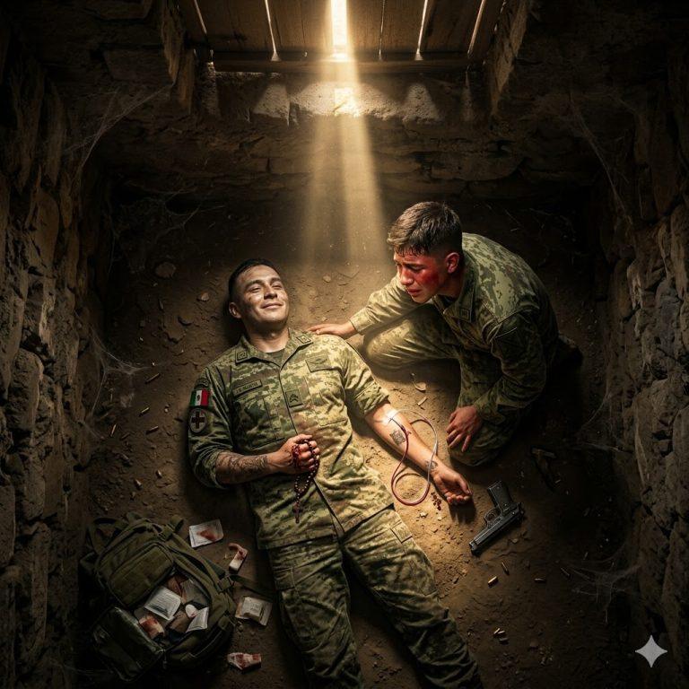 Se vació las venas en ese sótano cantando “Cielito Lindo” para salvar al chamaco. Lo que encontraron los refuerzos te romperá el alma.