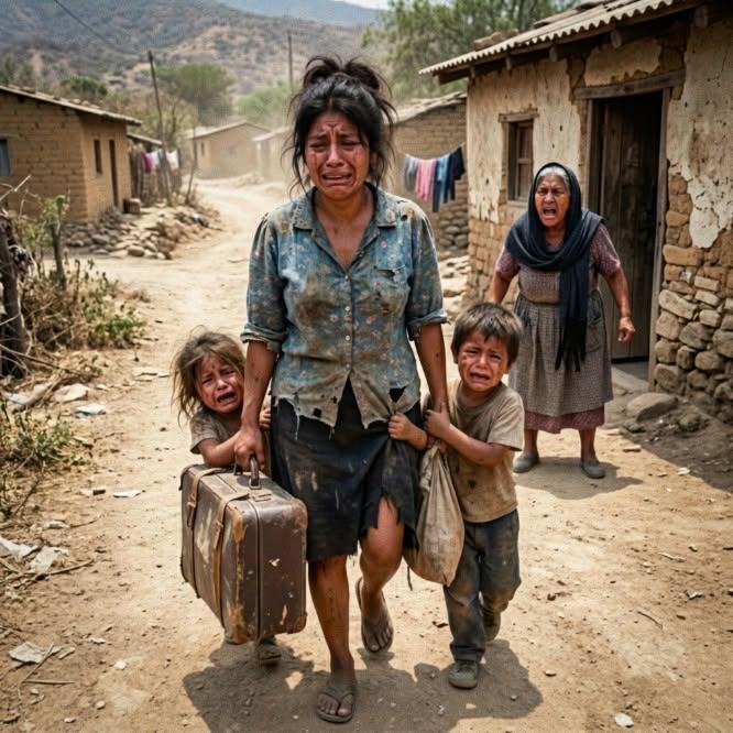 (done1) Mi suegra me corrió a la calle de tierra con mis niños y una vieja maleta. Nunca imaginó quién bajaría de aquella camioneta a defendernos.