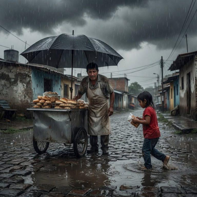 Las lágrimas se mezclaban con la lluvia. Ya no podía más con esta vida de miseria. Entonces, escuché sus pasitos chapoteando en el agua. La lección que me dio mi hija de cinco años cambiaría nuestra suerte para siempre.