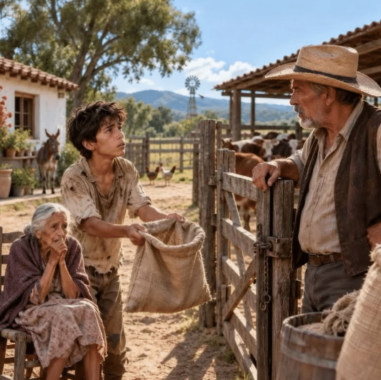 MI ABUELA NO HA COMIDO EN DOS DÍAS… DÉJEME TRABAJAR EN SU FINCA POR UN SACO DE COMIDA